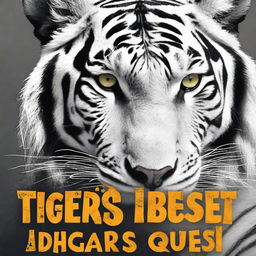 Create a book cover for a book titled 'Tiger's Quest'