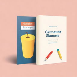 Design an informative and visually appealing book cover for a grammar book