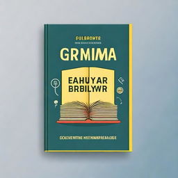 Design an informative and visually appealing book cover for a grammar book