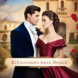 Create a captivating image for a book cover titled 'El Corazón de un Duque'