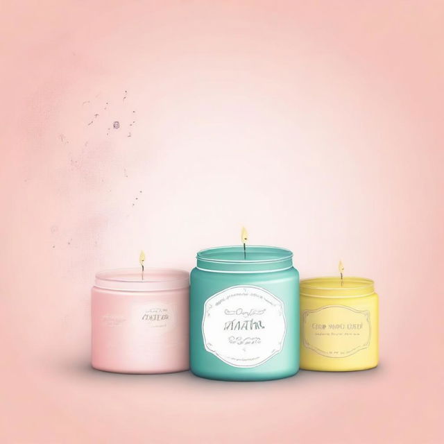 Create a Facebook page design for a handmade candle shop named 'Glow Glow Candles'