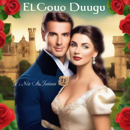 Create a romantic book cover titled 'El Corazón de un Duque'