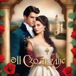 Create a romantic book cover titled 'El Corazón de un Duque'