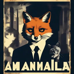 Create a 70s noir movie poster for a film titled 'Anamalia'