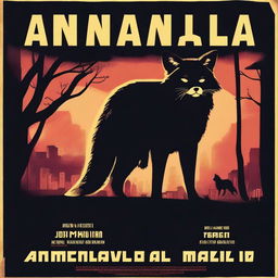 Create a 70s noir movie poster for a film titled 'Anamalia'