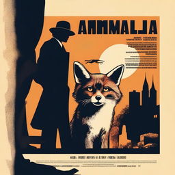 Create a 70s noir movie poster for a film titled 'Anamalia'