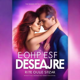 Create a captivating book cover for 'Echoes of Desire - Love Story of the Future'