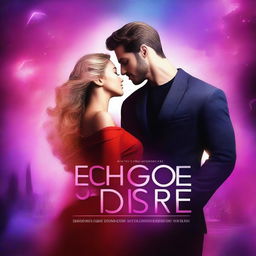 Create a captivating book cover for 'Echoes of Desire - Love Story of the Future'