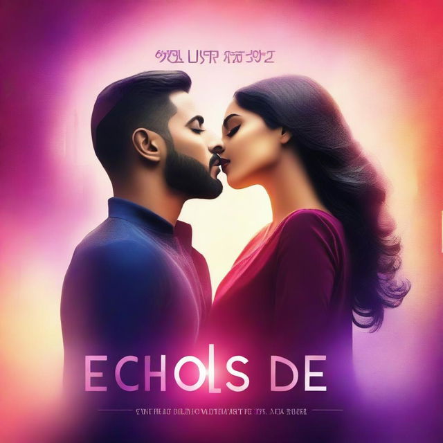 Create a captivating book cover for 'Echoes of Desire - Love Story of the Future' by Navjot Singh