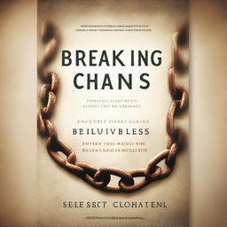 A powerful book cover design for 'Breaking Chains: Effective Strategies for Deliverance and Healing'