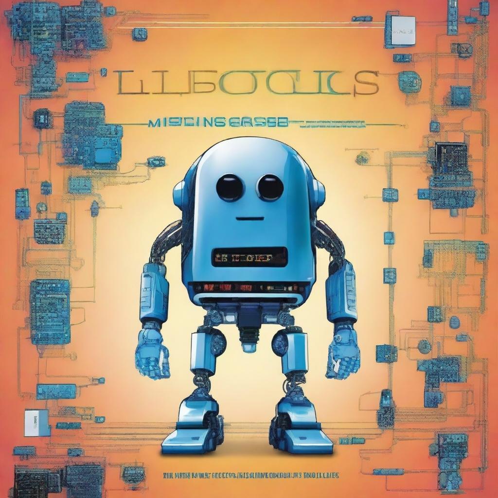 A children's educational book cover about robotics, internet of things, and electronics