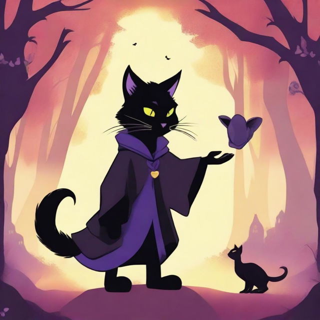 In a peaceful kingdom, a wicked feline sorcerer named Shadow threatens to control and enslave all humans