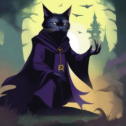 In a peaceful kingdom, a wicked feline sorcerer named Shadow threatens the land