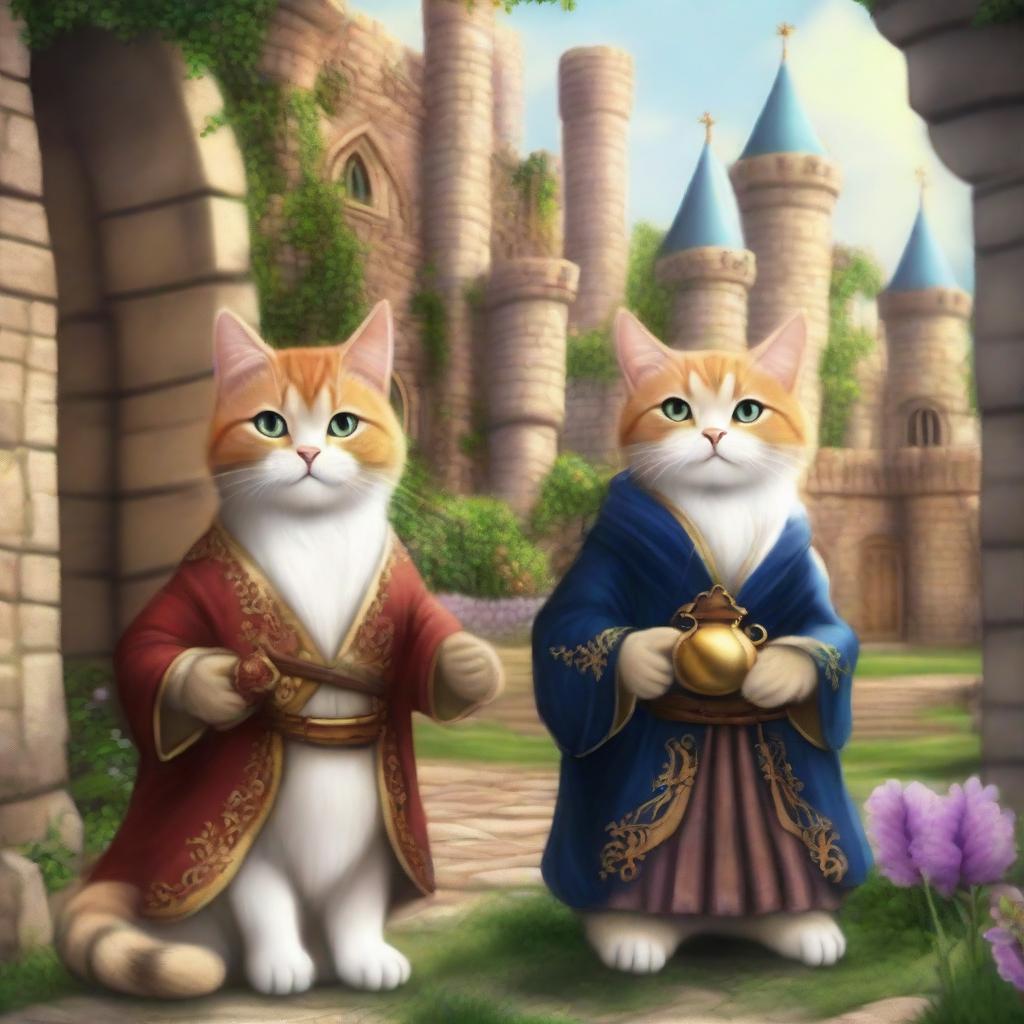 A fantastical kingdom where cats and humans coexist peacefully