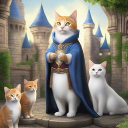 A fantastical kingdom where cats and humans coexist peacefully