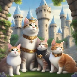 A fantastical kingdom where cats and humans coexist peacefully