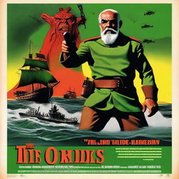 A parody movie poster titled 'The Hunt for Red Orktober' featuring Sean Connery as a fantasy ork