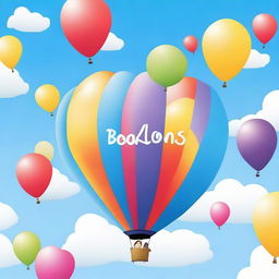 Create an image for the publication of a novel entitled 'Balloons'