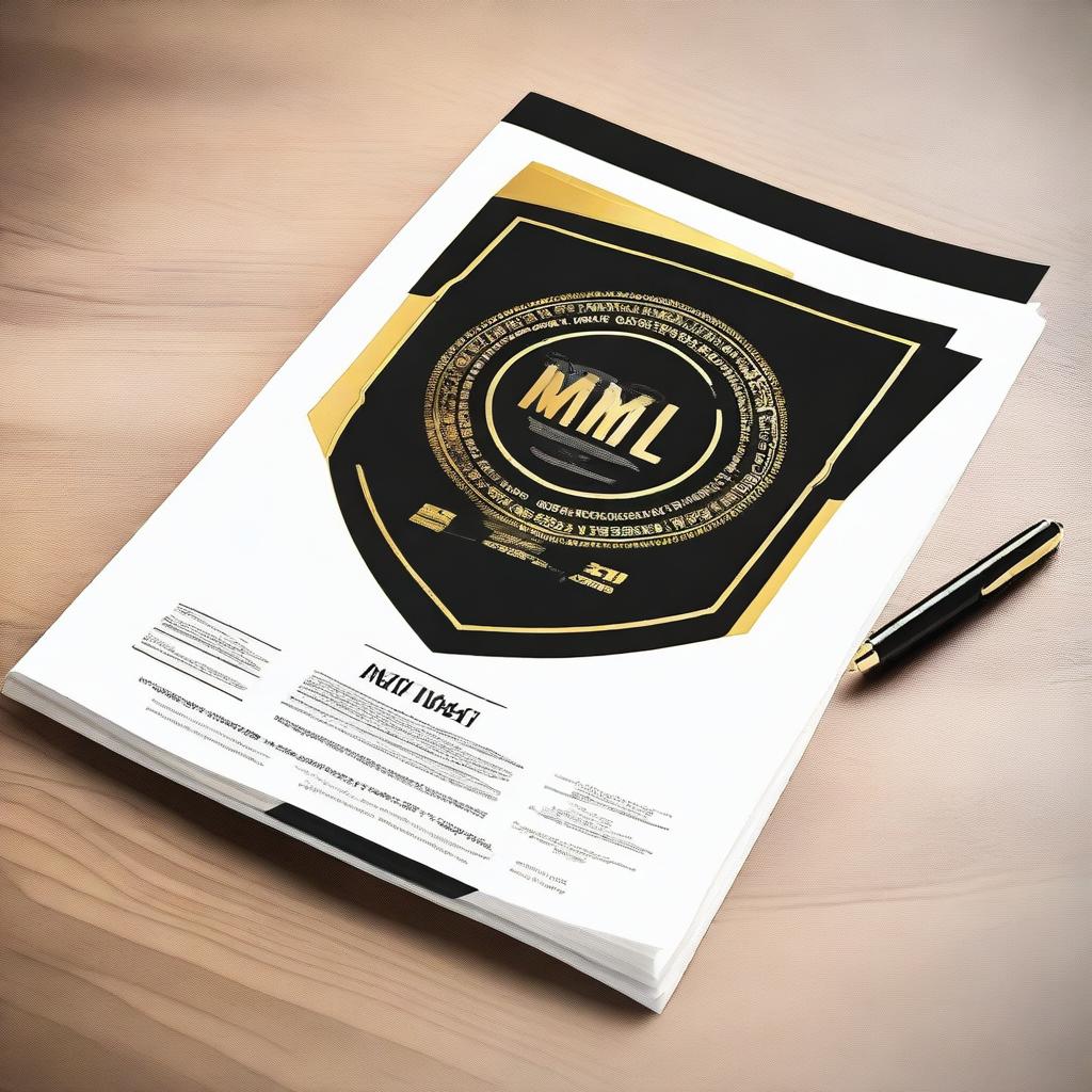 Create an image of a professional manual cover for an Anti-Money Laundering (AML) program