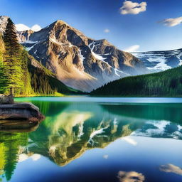 Design an eye-catching Facebook cover picture that features a stunning natural landscape