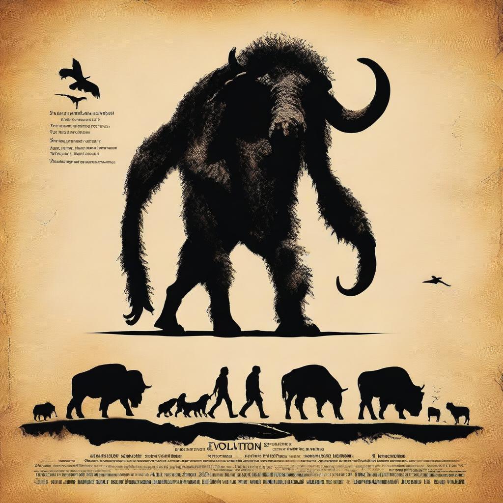 A movie poster for 'Evolution of the Wild' starring Josh Williams