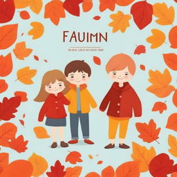 Create a book cover titled 'FALLING FOR AUTUMN'