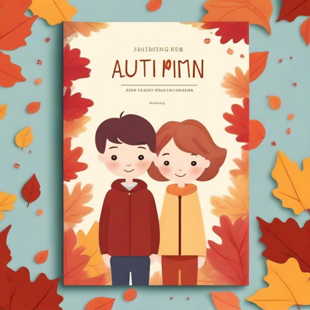 Create a book cover titled 'FALLING FOR AUTUMN'