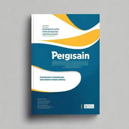 Create a front book cover design featuring the words: 'Pengisian Data, BKD SISTER pedoman internal fakultas ilmu budaya Unpad'