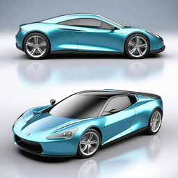 A comprehensive 360-degree view of a sports car designed to run on compressed natural gas (CNG)