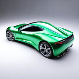 A 360-degree comprehensive view of a sports car designed to run on compressed natural gas (CNG), showcasing all sides of the vehicle