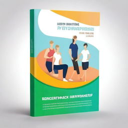 Create a book cover for a comprehensive physiotherapy guide