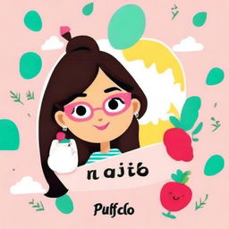 Create a fun and quirky profile picture with the name 'Rabia'