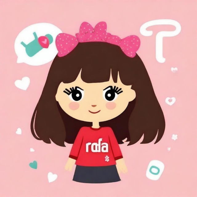 Create a fun and quirky profile picture with the name 'Rabia'