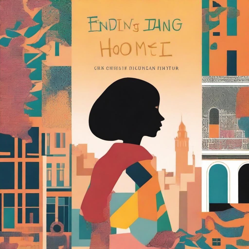 A book cover for 'Finding Home' visually represents the protagonist's dual cultural identity