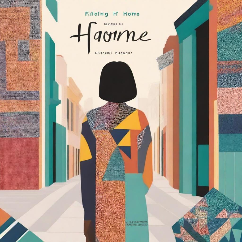 A book cover for 'Finding Home' visually represents the protagonist's dual cultural identity