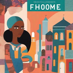 A book cover for 'Finding Home' visually represents the protagonist's dual cultural identity