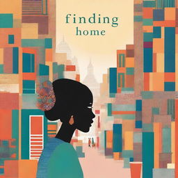 A book cover for 'Finding Home' visually represents the protagonist's dual cultural identity