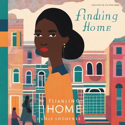 A book cover for 'Finding Home' visually represents the protagonist's dual cultural identity