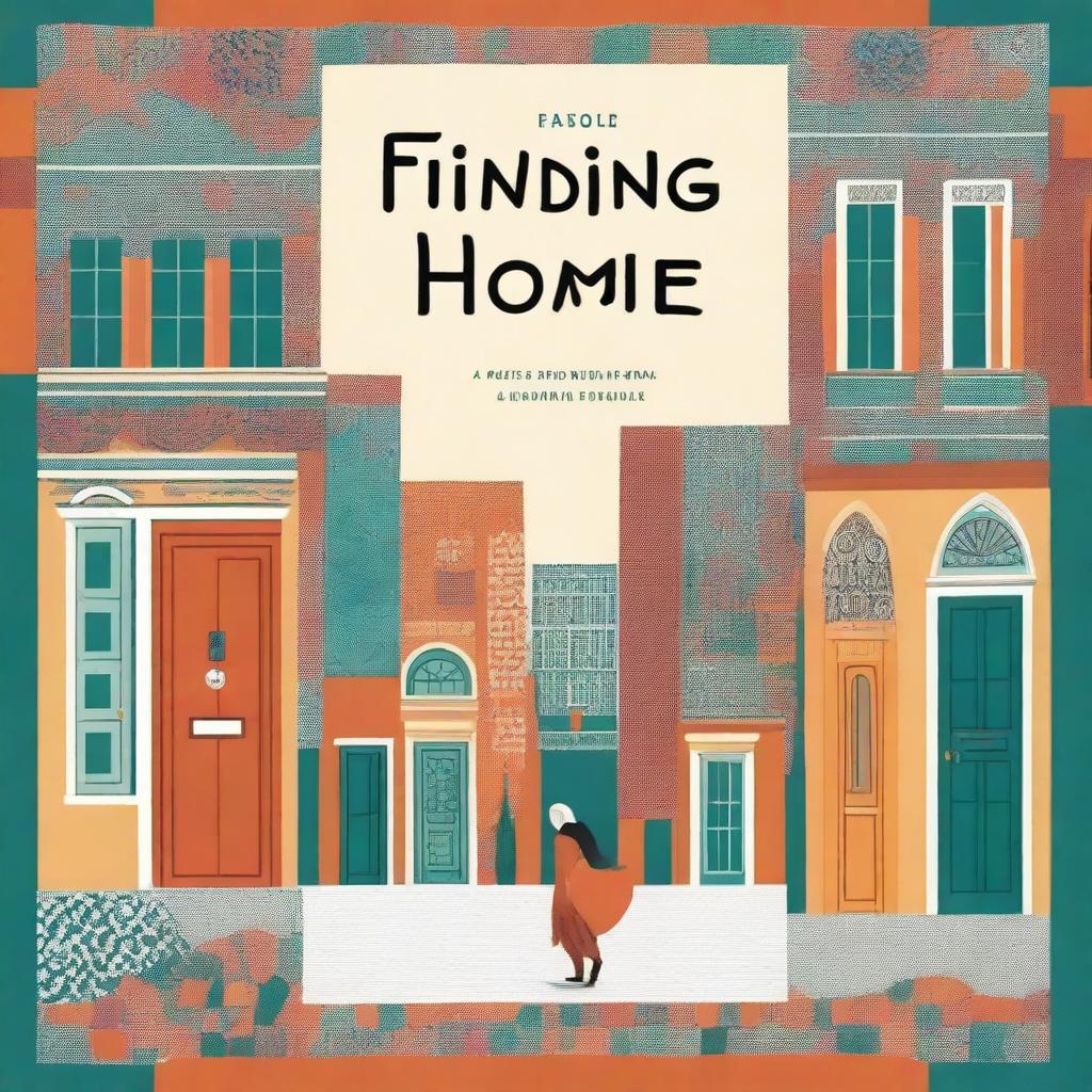 Create a book cover titled 'Finding Home' with the title very clear and readable
