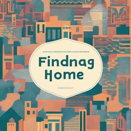 Create a book cover titled 'Finding Home' with the title very clear and readable