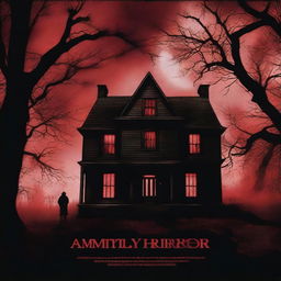 A very scary, breathtaking movie poster for The Amityville Horror