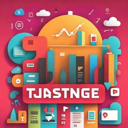 A dynamic and engaging book cover titled 'Mastering YouTube Traffic Sources: Boost Views and Engagement'