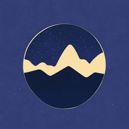 Create a digital art piece of a starry night sky for a space-themed logo