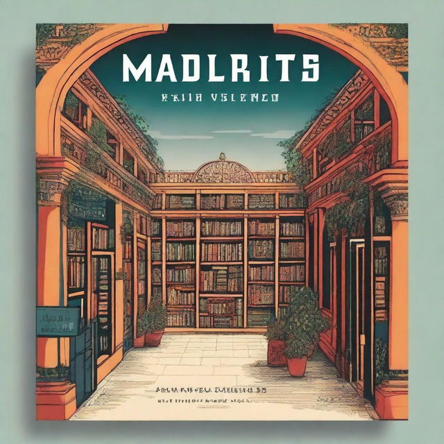 Diseña una cubierta para un libro titulado "¡Malditos libreros, libreros malditos", con un subtítulo que dice "Un recorrido por las librerías de viejo de Sevilla, Jerez y Cádiz"