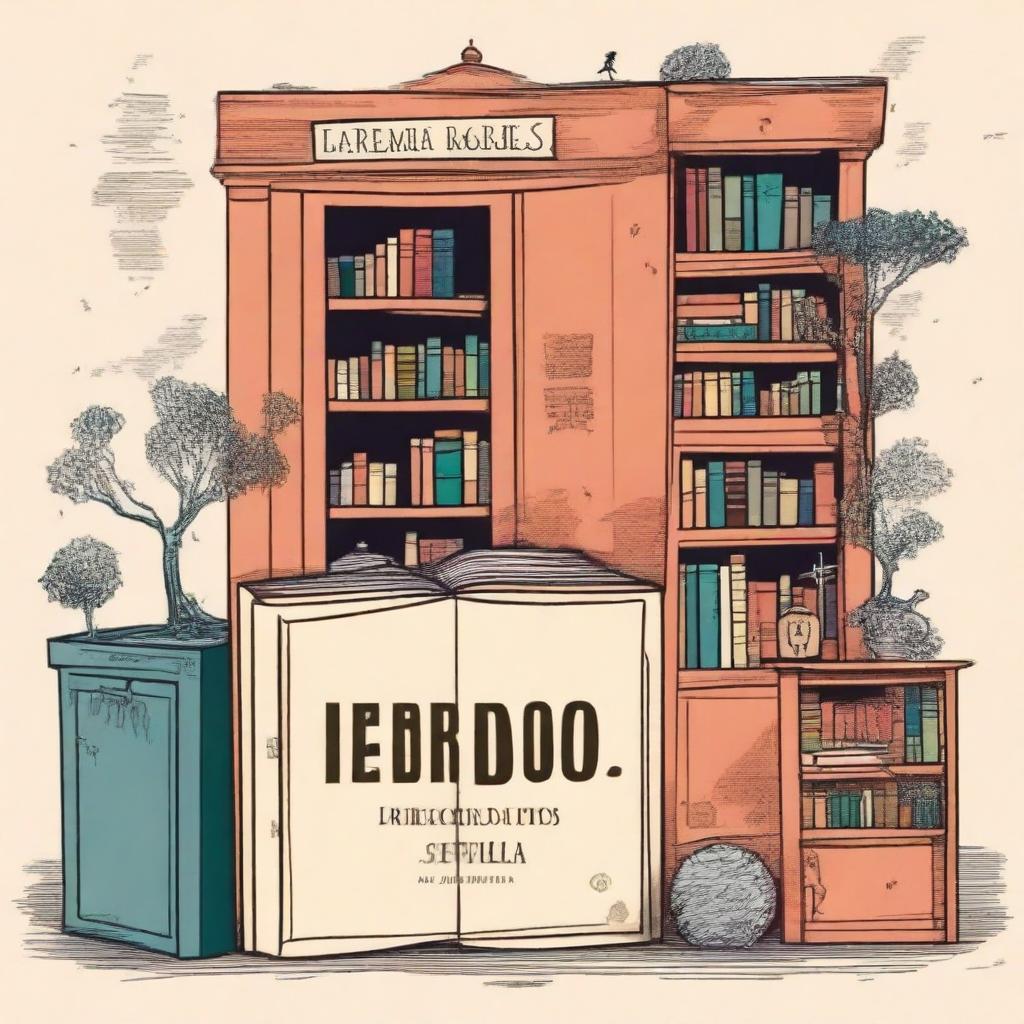 Diseña una cubierta para un libro titulado "Libreros malditos