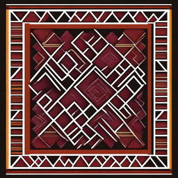 A detailed Bedoui pattern designed specifically for embroidery
