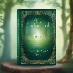 Design a book cover for 'The Enchanted Veil'