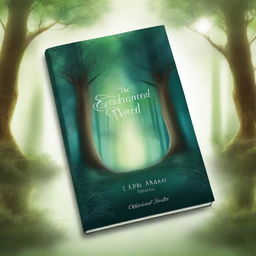 Design a book cover for 'The Enchanted Veil' with the author's name