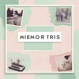 Create an album cover titled 'Memories'