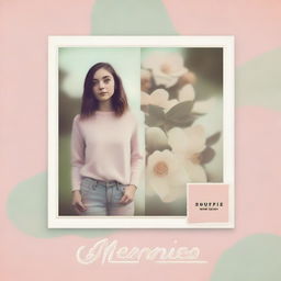 Create an album cover titled 'Memories'